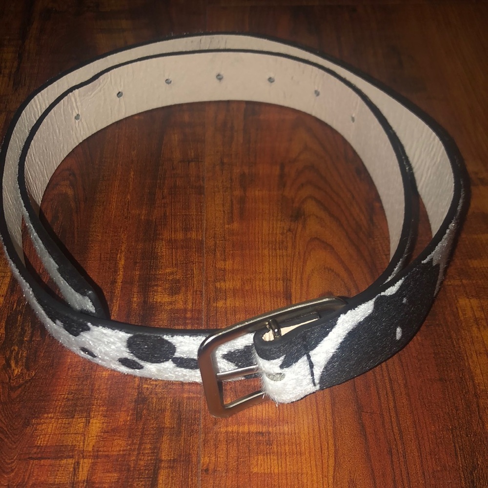 cow print belt